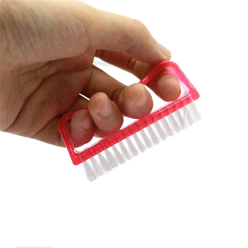 Handle Fingernail Brush Nail Hand Washing Brush(Red) and Colorful Soft Nail Cleaning Brush Makeup Brush，Can Be Used for Daily Nail Cleaning and Makeup， Multiple Uses to Meet Multiple Needs - BeesActive Australia