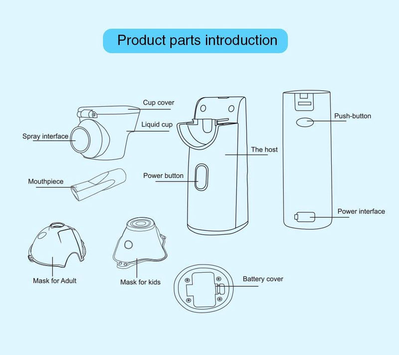 Portable Steam Inhaler, Electric Handheld Machine, Long Lasting Travel & Home Use Steam Inhaler for Adults & Kids - BeesActive Australia