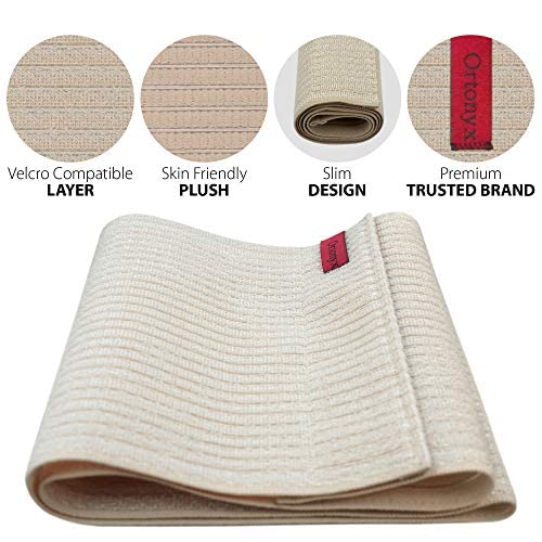 ORTONYX Premium Umbilical Hernia Belt for Men and Women / 10.25" Abdominal Binder With Hernia Support Pad - Navel Ventral Epigastric Incisional and Belly Button Hernias - Beige OX5241-10-L/XL L/XXL (35"-52") - BeesActive Australia