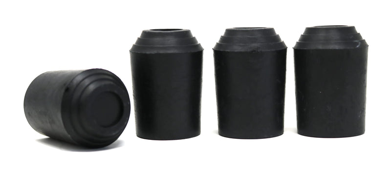 fiXte Replacement Walking Stick Cane Crutch Hiking Pole Rubber End Ferrule Black 22mm (4) 4 - BeesActive Australia