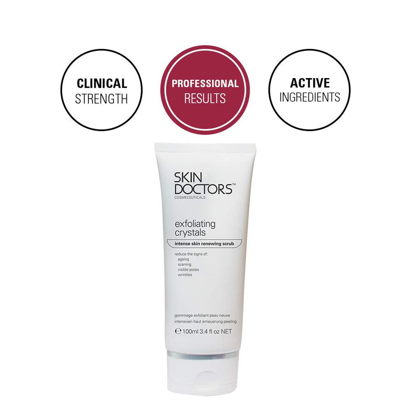 Skin Doctors Exfoliating Crystals,for the face and body Helps reduce the appearance of ageing, scarring, and other blemishes - 100ml - BeesActive Australia