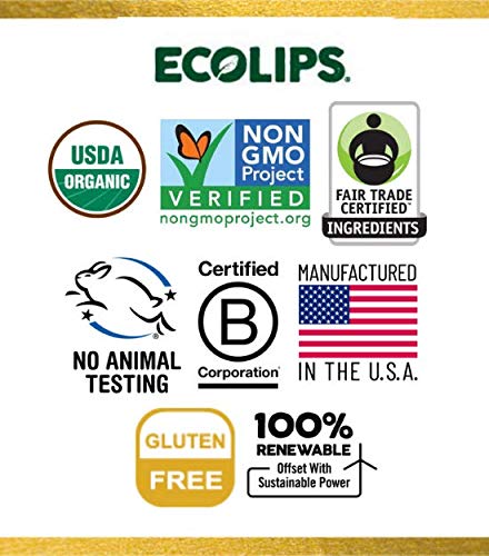 Eco Lips LipScrub Sugar Scrub Sticks - Brown Sugar & Vanilla Bean - 100% Natural Lip Care Treatment with Organic Sugar and Coconut Oil - Gently Exfoliate & Polish Dry, Flaky Lips, 100% Edible 2-Pack - BeesActive Australia