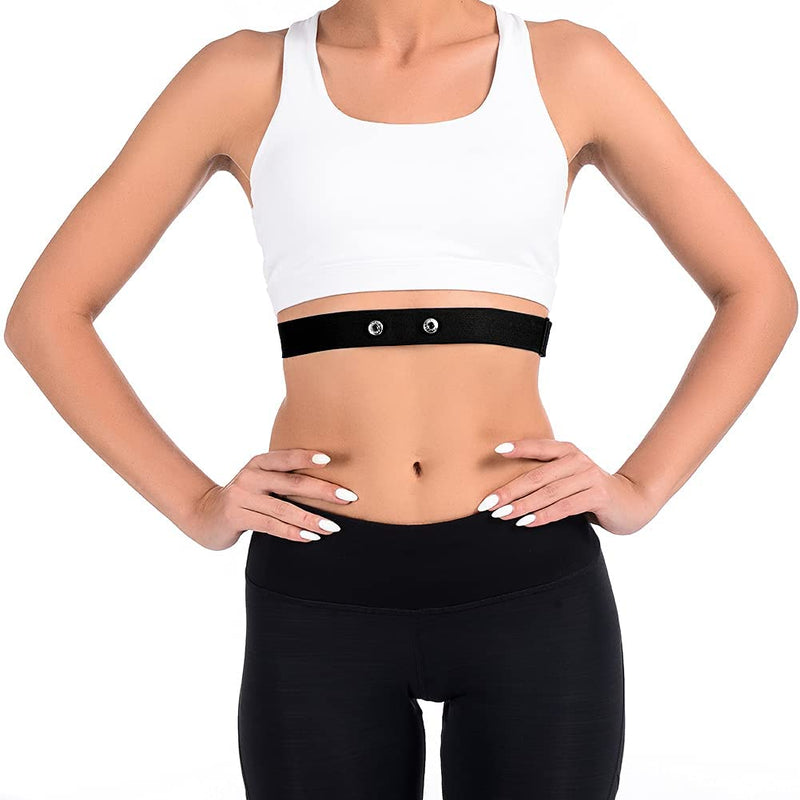 Heart Rate Monitor Replacement Chest Strap black Medium - BeesActive Australia