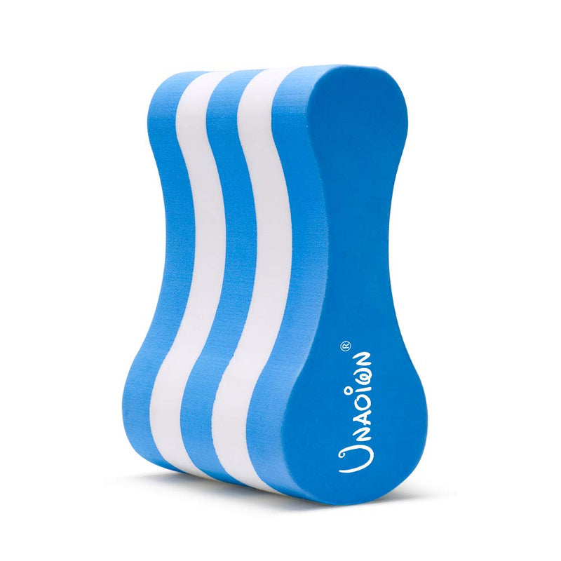 UNAOIWN Pull Buoy EVA 5-Layer Leg Float for Swimming Pool Training Aid and Swimming Stroke for Adults and Beginners Blue - BeesActive Australia