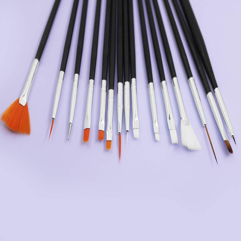50 Pcs Nail Art Design Tool Set,Sonku 15 Pcs Painting Brushes 5 Pcs Nail Dotting Pens with 30 Pcs Striping Tape Line Decoration Sticker - BeesActive Australia
