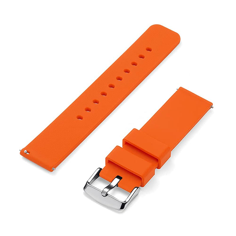 Sandein Watch Bands - Silicone Quick Release Soft Rubber Replacement Watch Strap - Compatible with 18mm, 20mm, 22mm Watch Straps (20mm, Orange) - BeesActive Australia