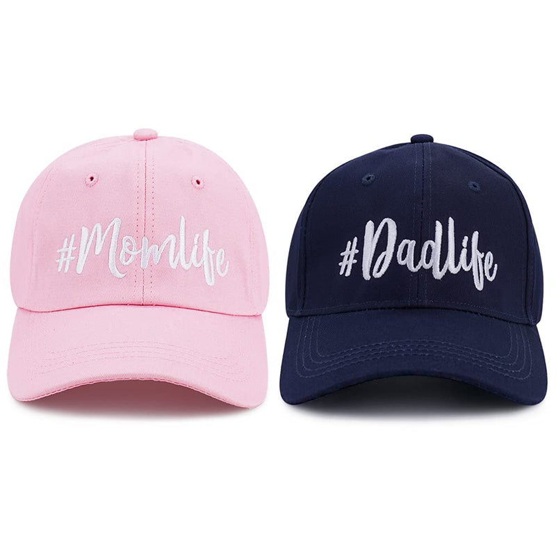 PopCrew™ Mom & Dad Hat | Funny Embroidered Adjustable Baseball Cap Gift for Couples Parents #Momlife #Dadlife - BeesActive Australia