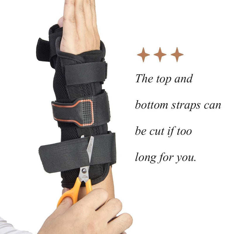 Wrist Brace & Thumb Spica Splint, for De Quervain's Tenosynovitis, Tendonitis, Carpal Tunnel & Arthritis Wrist Support Thumb Splint (Left Hand - Medium) Left-M - BeesActive Australia