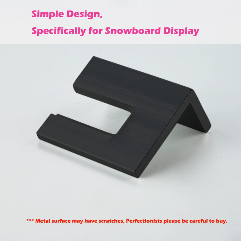 MOKIUER Snowboard Wall Mount,Snowboard Mount for Wall Snowboard Rack Hanger, Snow Board Display Horizontally Storage Holder,Aluminum Alloy Black - BeesActive Australia