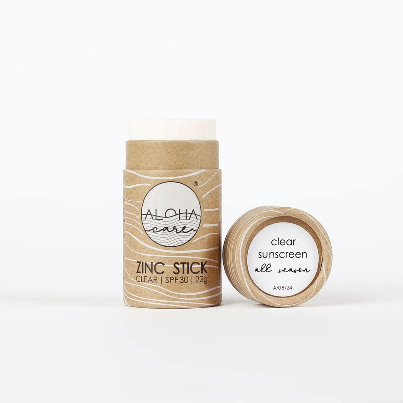 Aloha Care Zinc Stick SPF 30 - natural sunscreen for outdoor sports | Plastic free packaging, 22 g (Pack of 1) - BeesActive Australia