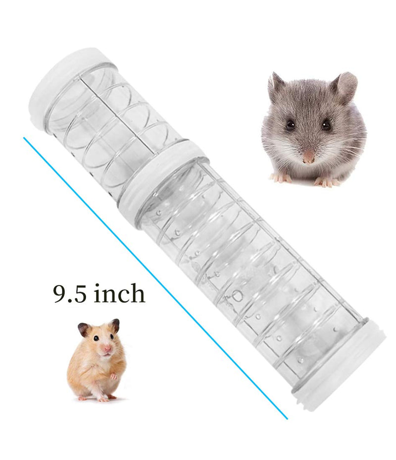 WishLotus Hamster Tubes, Adventure External Pipe Set Transparent MaterialHamster Cage & Accessories Hamster Toys to Expand Space DIY Creative Connection Tunnel Track Rat Toy White - BeesActive Australia