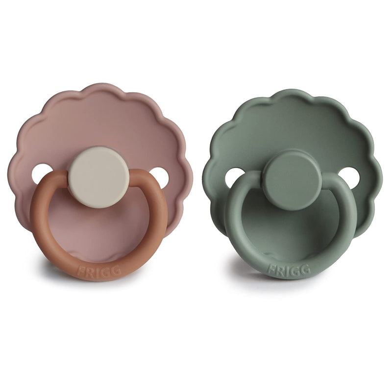 FRIGG Daisy SilkySoft Silicone Baby Pacifier | Made in Denmark | BPA-Free (Biscuit/Lily Pad, 6-18 Months) Biscuit/Lily Pad - BeesActive Australia