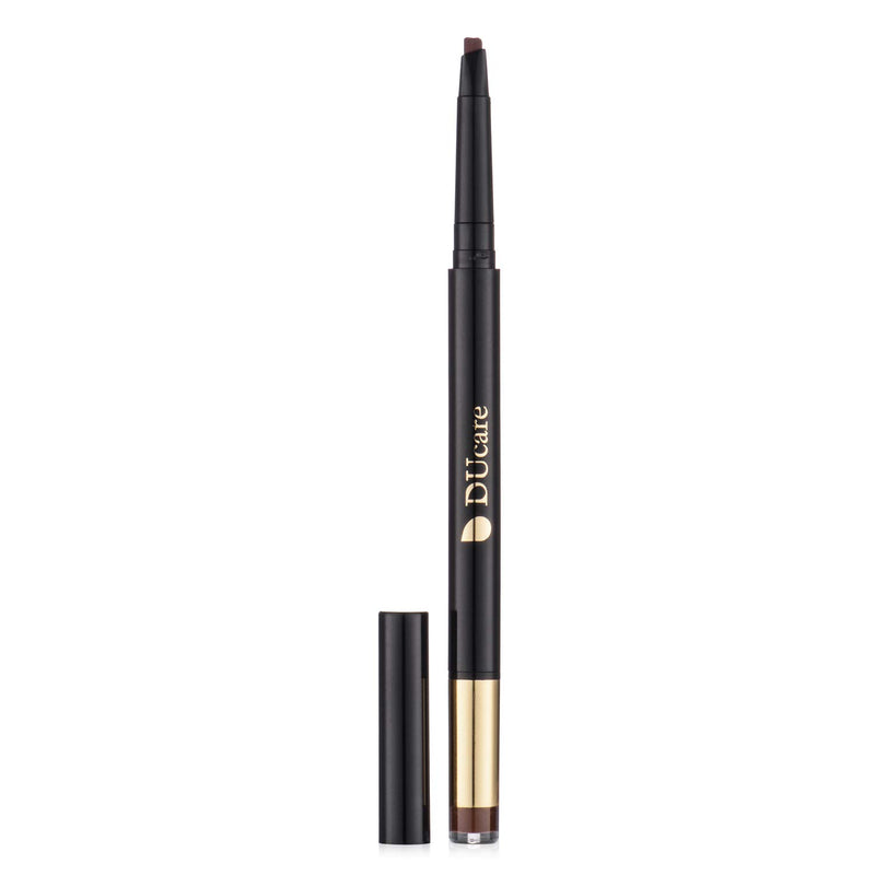 Eyebrow pen，DUcare 3 in 1 Professional Makeup Waterproof Brow Pencil Brown, Spoolie Brush and Brow Powder Brown - BeesActive Australia