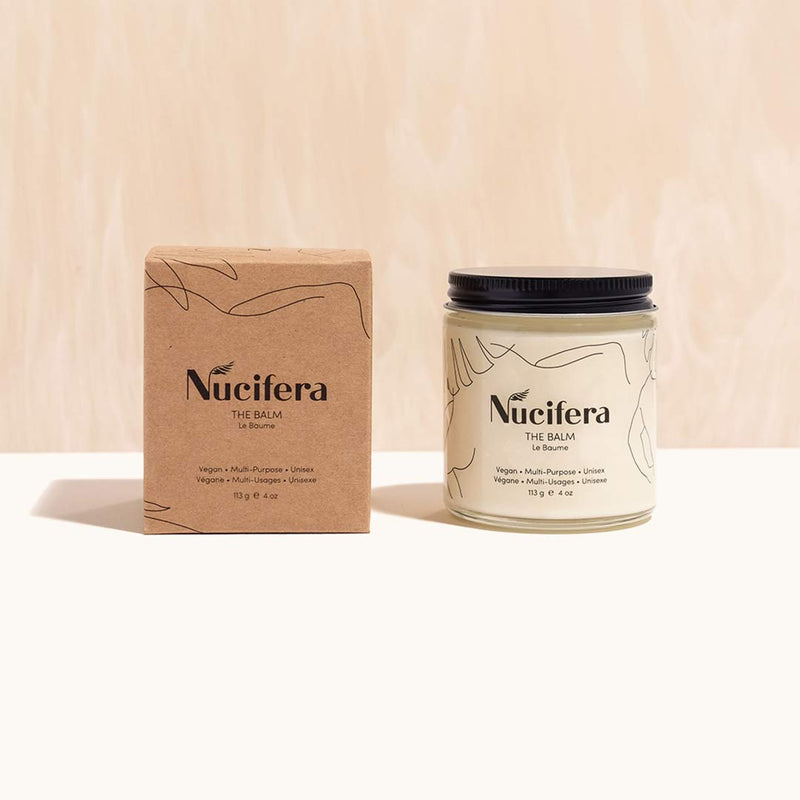 Nucifera The Balm - Multi Purpose All Natural Plant Based Skincare - Moisturize, Nourish, Balance and Replenish - Face, Body, Hair, Pregnancy, Baby and more - Cruelty Free - 4oz 4 Ounce (Pack of 1) - BeesActive Australia