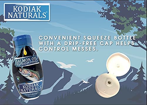 Kodiak Naturals, Wild Alaskan Salmon Oil Formula for Dogs & Cats, a Balanced Blend of Pure Fish Oils with EPA and DHA from Wild-Caught Fish. Support for Skin & Coat, Joints, and Immune Health 18 OZ - BeesActive Australia
