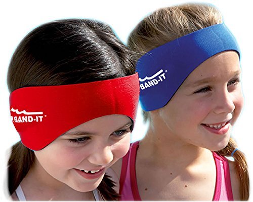 Ear Band-It Swimming Headband - Invented by Physician - Hold Ear Plugs in - The Original Swimmer's Headband - Doctor Recommended - Secure Earplugs Small (ages 3mo to 1yr) Magenta - BeesActive Australia