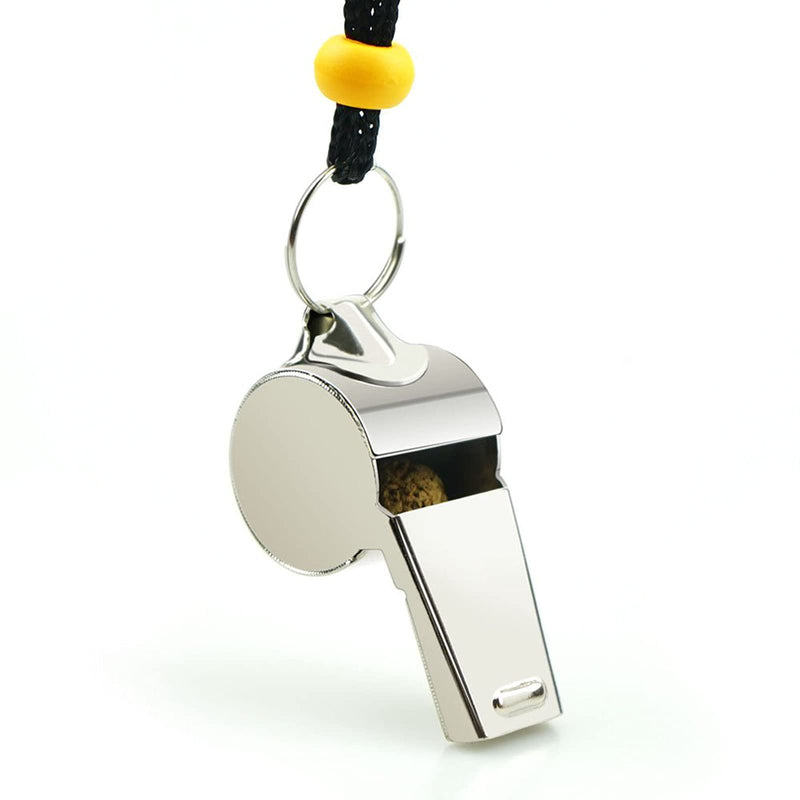 Hipat Whistle, 3 Pack Stainless Steel Sports Whistles with Lanyard, Loud Crisp Sound Whistles Great for Coaches, Referees, and Officials - BeesActive Australia
