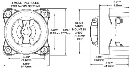 Blue Sea Systems - Battery Switch ON/Off AFD Dual Circ. - BeesActive Australia