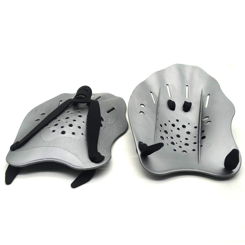 GASHER Contoured Swim Hand Paddles Swimming Training Paddles with Adjustable Straps Swimming Fins Blue - BeesActive Australia