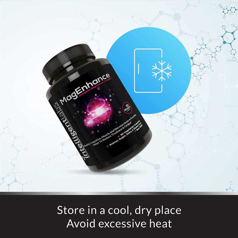 MagEnhance Magnesium Supplement by Intelligent Labs, Magnesium-L-Threonate Complex with Magnesium Glycinate and Taurate, 90 Capsules - BeesActive Australia