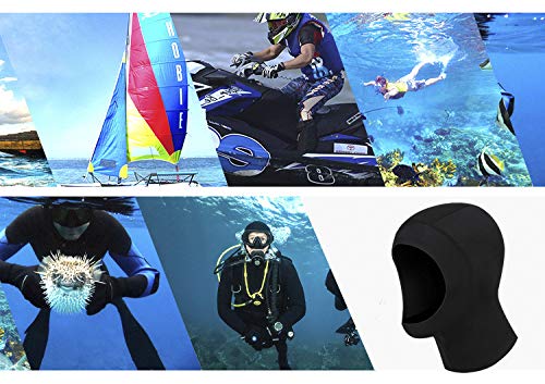 [AUSTRALIA] - Warm Neoprene Scuba Diving Hood Sun UV Protection Wetsuit Diving Cap with Flow Vent to Eliminate Trapped Air Durable Stretchable Dive Hood for Surfing Snorkeling Kayaking Sailing Canoeing Water Sports X-Large 