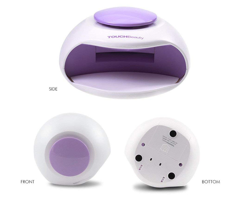 Portable Nail Dryer with Fan & LED Light By TOUCHBeauty Upgraded Non-Blacken Hands Mini Size Ideal For Regular Nail Polishes TB-0889B - BeesActive Australia