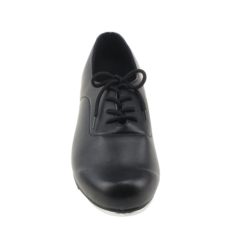 [AUSTRALIA] - MSMAX Boys Flex Tap Dance Shoes Glossy Matte(Little Kid/Big Kid) 9.5 Toddler 3.5cm Heel Black 