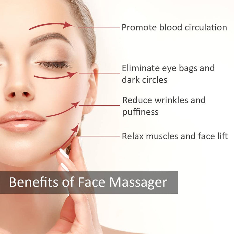 Face Massager, Metal Face Roller Gua Sha Massage Tool for Face Neck Eye Body Skin Care, Facial Roller for Women JHY-FMR-2-steel - BeesActive Australia