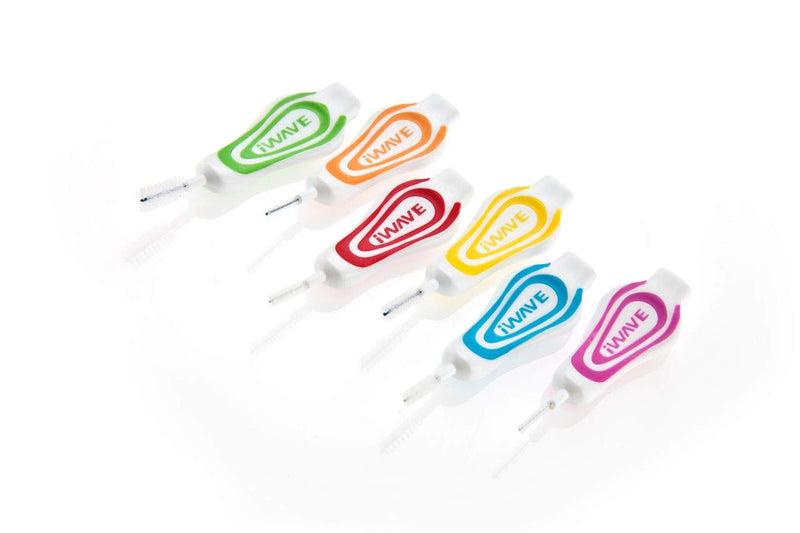 iWAVE® Interdental Brushes, Red, 2 ISO x 0.5mm, 5 Count. Developed in Association with Swiss Dental Specialists. - BeesActive Australia