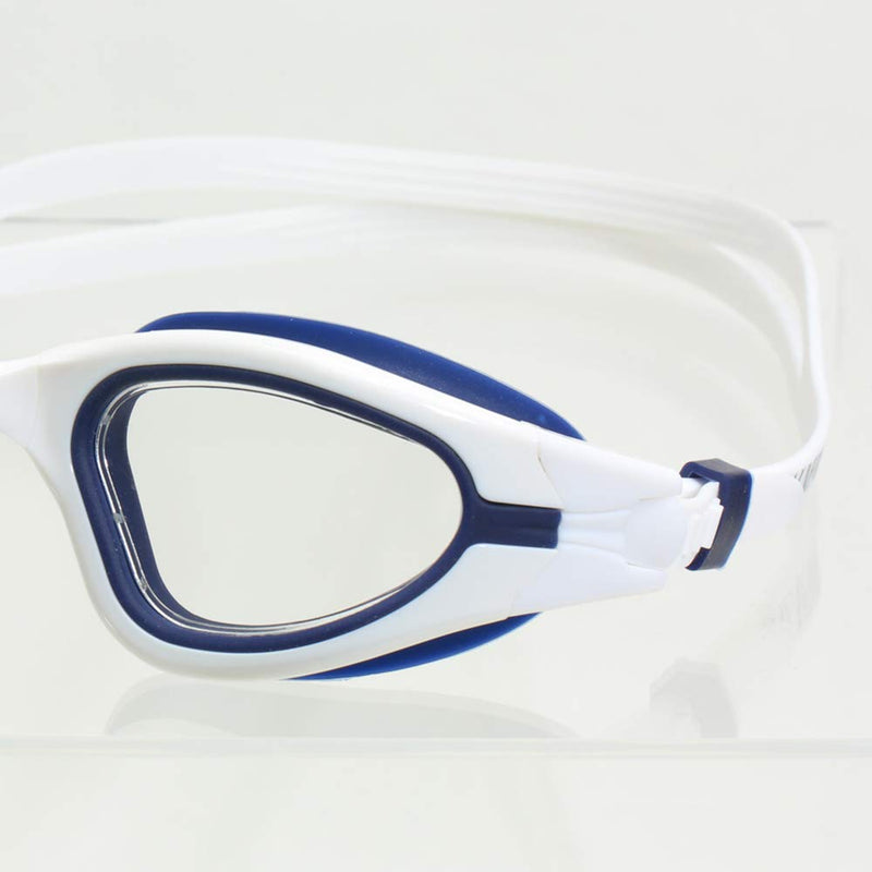 BALNEAIRE Unisex Swim Goggles, No Leaking Anti-Fog UV Protection Triathlon Swim Goggles for Men Women Blue White - BeesActive Australia