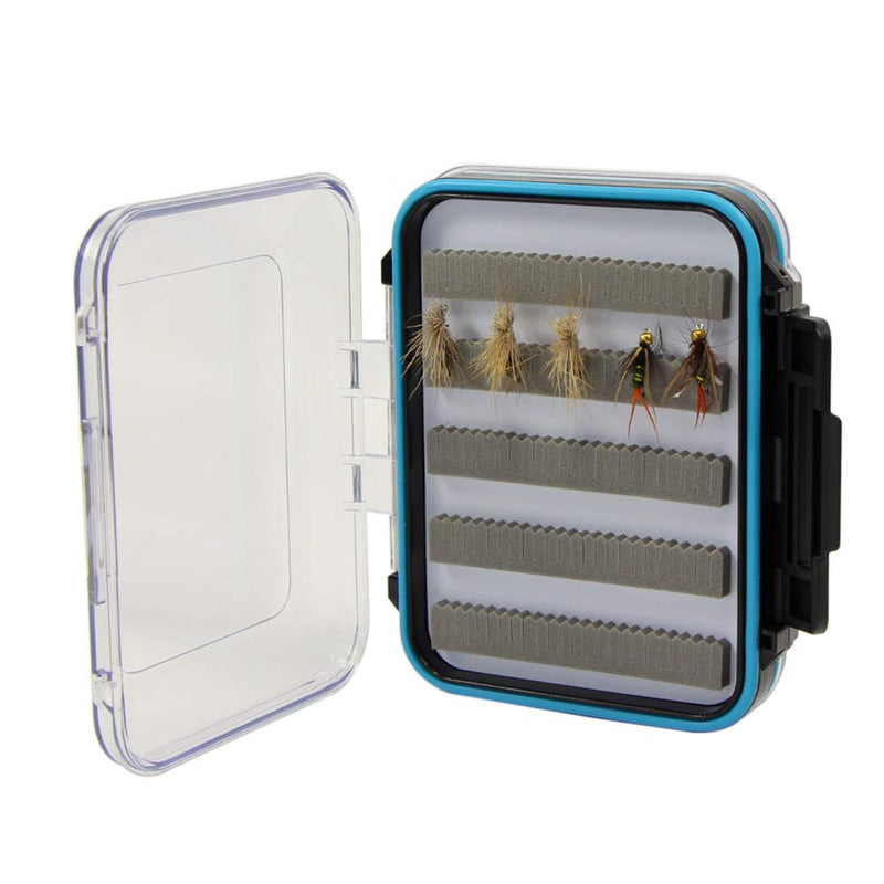 Croch Fly Fishing Box Double Sided Waterproof Jig Lure Storage Box Size F: 4.7x1.8x7.5inches, Transpatent - BeesActive Australia