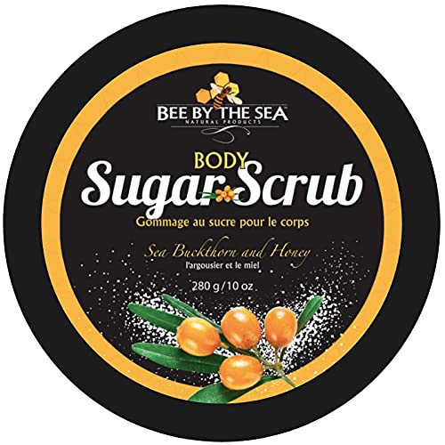 Bee by the Sea Natural Sea Buckthorn and Honey Exfoliating Body Sugar Scrub, 10 oz - BeesActive Australia