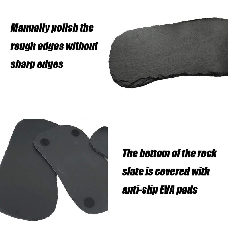 Tfwadmx Reptile Basking Platform,Tortoise Rock Plate Feeding Food Bowl Dish Feeding Slate Turtle Bathing Resting Platform for Lizard Gecko Bearded Dragon Chameleon Snake Frog - BeesActive Australia