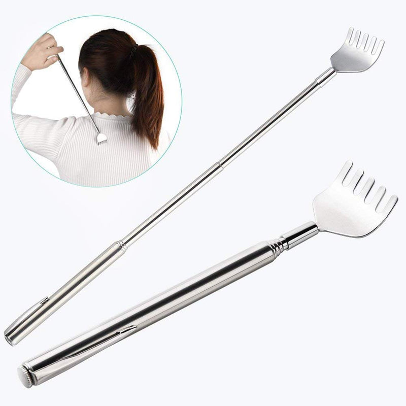 5 Pcs Telescopic Back Scratcher Portable Extendable Back Scratcher Back Massager Tool with Pocket Clip - BeesActive Australia