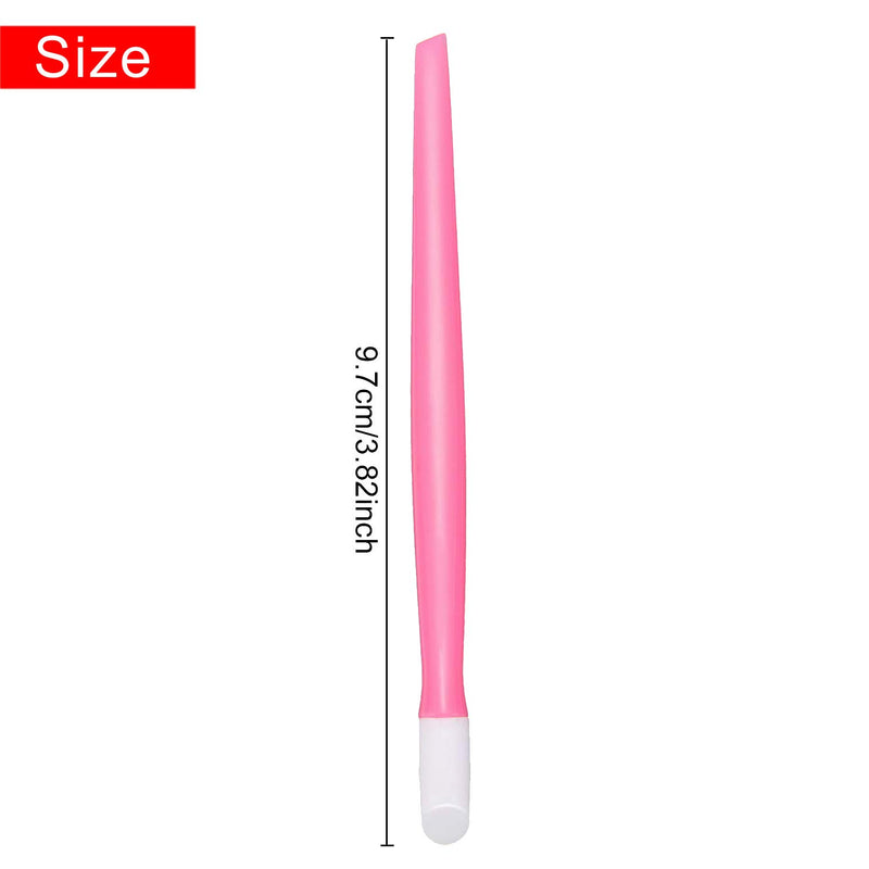 60 pieces Rubber Tipped Nail Cuticle Pusher, Plastic Handle Nail Cleaner, Colored Nail Art Tool - BeesActive Australia