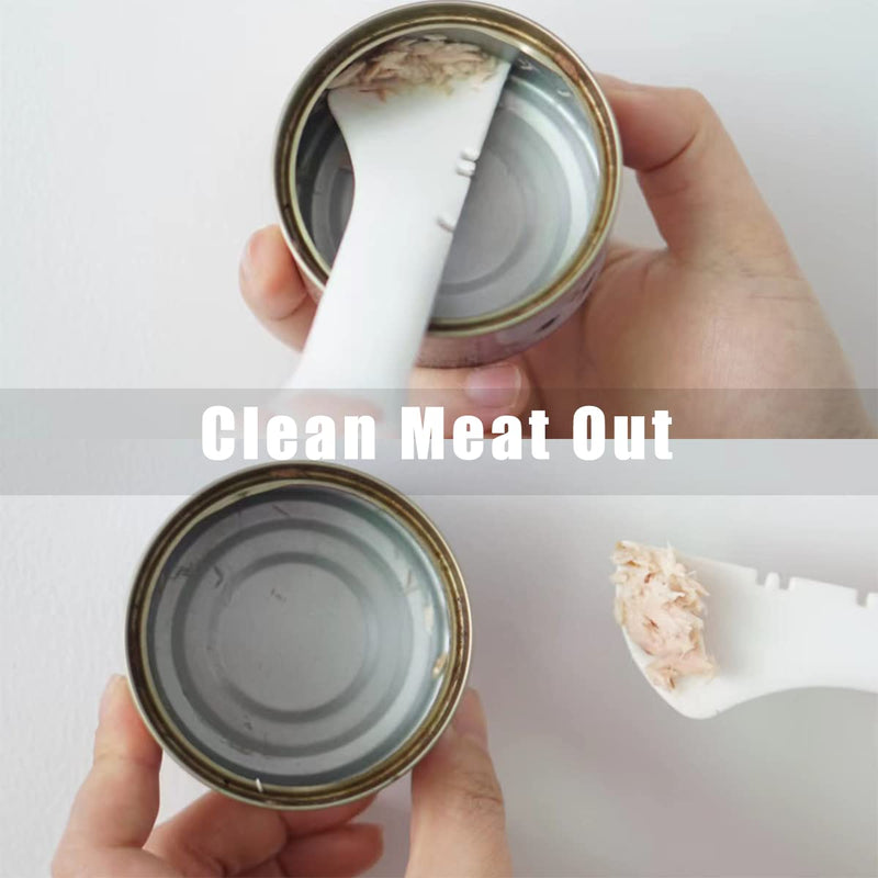 Cover for Pet Can Food/ Cat Wet Food Spoon / Silicone Lid for Dog Cans / Cute Paw Shape One Lid One Spoon Pack (Gray) Grey - BeesActive Australia