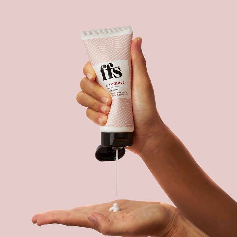 FFS Beauty Remove and Soothe Shaving Bundle for Women - Moisturising Shave Cream and Repairing Post Shave Balm with Manuka Honey - 100ml - 2pcs - BeesActive Australia