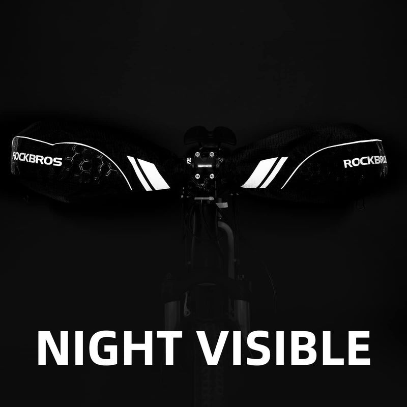 ROCKBROS Handlebar Mitts Mountain Bike Bicycle Bar Mittens Cold Weather Bike Pogies Mitts Windproof THINSULATE Thermal Winter Handlebar Mittens for Mountain Bikes, ATV, Snow Mobile , Motorcycles - BeesActive Australia