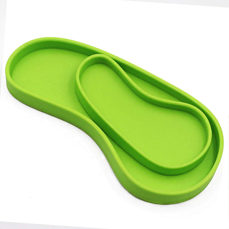 MACGOAL Set of 2 Shallow Reptile Dish Reptile Food Dish Turtle Feeding Bowl Tortoise Food Dish for Small Sulcatas Bearded Dragon Gecko Lizard - BeesActive Australia