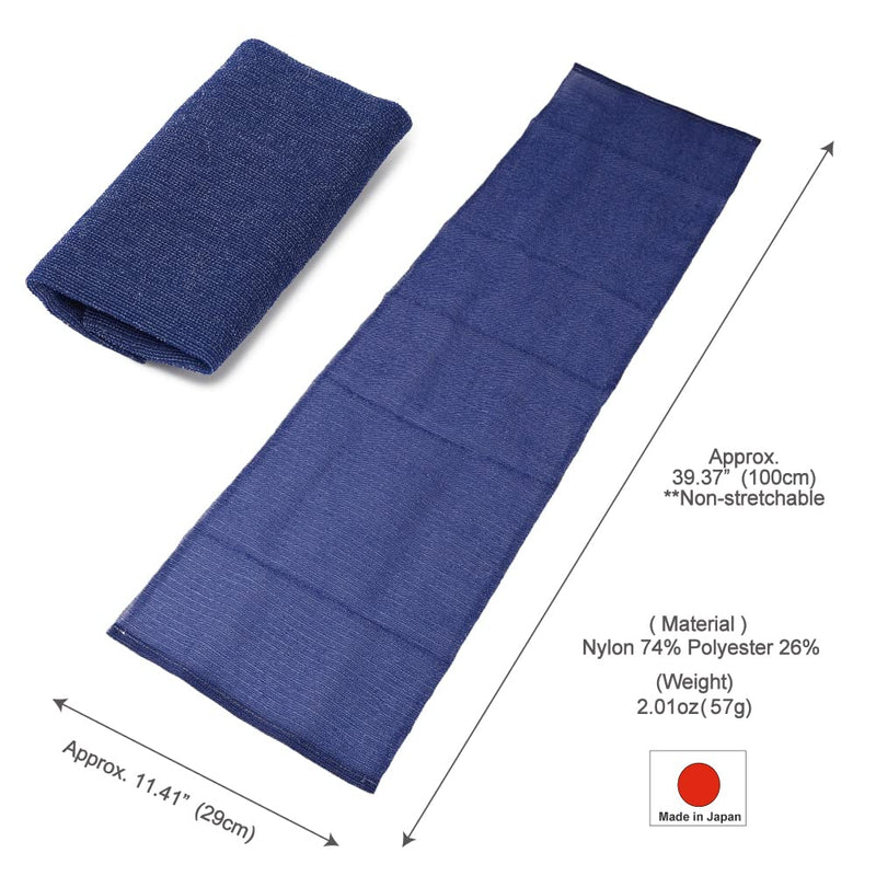 Extra Rough, Exfoliating Washcloth [Made in Japan] Exfoliating Towel Special Texture Makes Fluffy Foam Lather, Back Scrubber, Dead Skin Cell Remover [Loofah for Women and Men] (Blue) Blue - BeesActive Australia