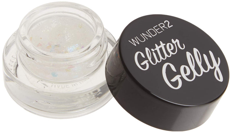 WUNDER2 GLITTER GELLY Long Lasting Glitter Gel - Face, Eye and Body Glitter Makeup, Diamond Color 0.05 Fluid Ounce - BeesActive Australia