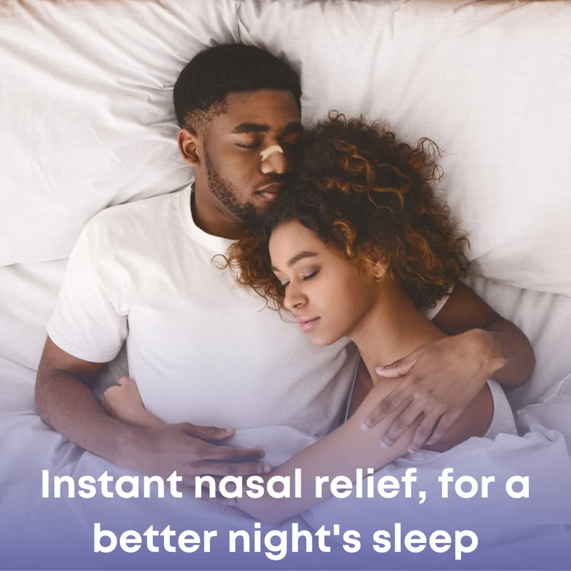 Sleepeze Remedies x60 Nasal Strips Clear Large, Nose Strips to Stop Snoring, Snore Strip to Help You Breathe Through Your Nose, Snore Stopper, Anti Snoring Breathing aids for Sleep (x60 New) 60 Count (Pack of 1) - BeesActive Australia