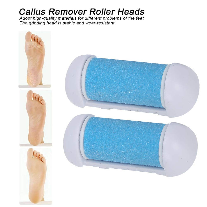 Foot File Roller Heads, 2pcs Replacement Roller Refill Heads Electric Callus Remover Accessories - BeesActive Australia