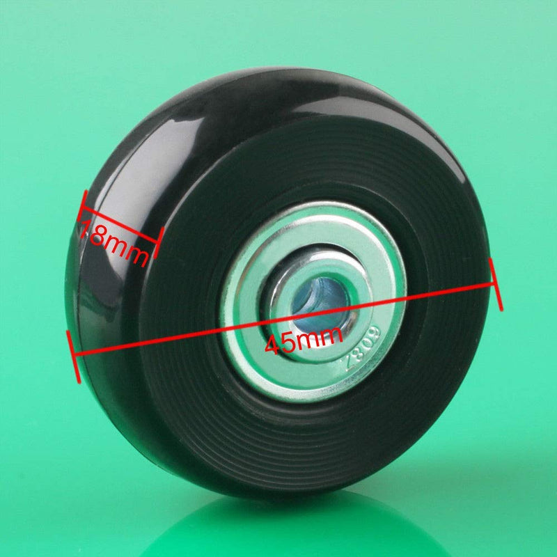 F-ber Suitcase Luggage Wheels Replacement Kit OD40/45/50/54/60/64mm Wheels ABEC 608zz Skate Inline Outdoor Skate Replacement Wheels Multiple Sizes, Set of (2) Wheels OD:40 W:18 ID:6 Axles:30 - BeesActive Australia