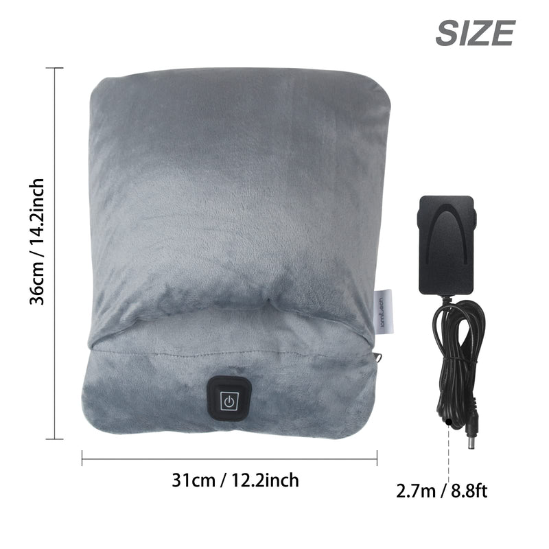 Electric Foot Warmer, Cold Feet Warmers for Home Use and Office Under Table Desk, with 3 Temperature Settings, Fast Heating for Heat Therapy & Pain Relief, Heated Foot Mat for Men & Women, Grey - BeesActive Australia