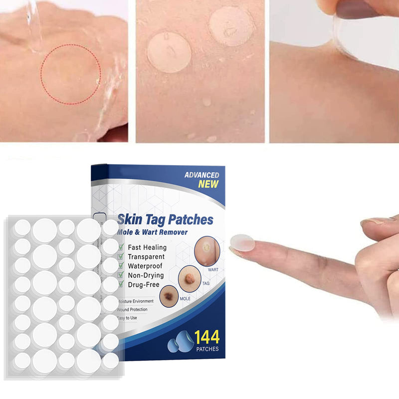 Mole Remover Patches,Skin Tag Removal Patches,Wart Healing Patches,Safe and Easy to Use in Minutes,144Pcs - BeesActive Australia