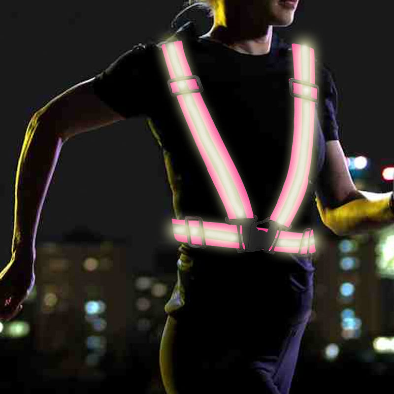 UNYNY 2 Pack Running Reflective Vest Gear 2 Pcs Reflective Bands High Visibility Adjustable Safety Vest for Night Cycling,Running,Hiking, Jogging,Dog Walking - BeesActive Australia