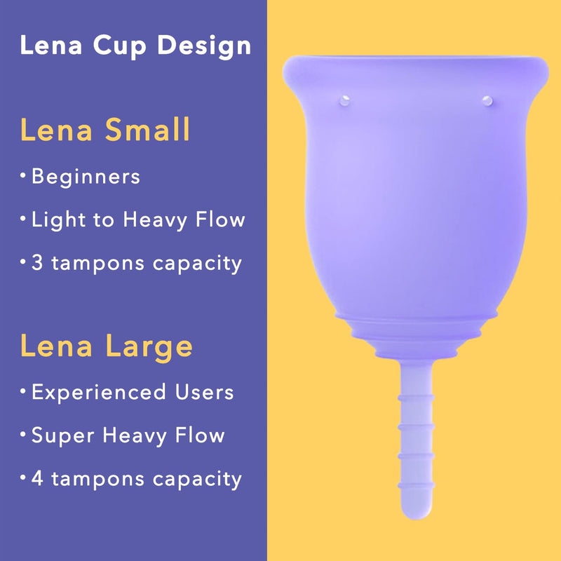 Lena Menstrual Cup - Reusable Period Cup - Tampon and Pad Alternative - Regular Flow - Small - Turquoise - BeesActive Australia