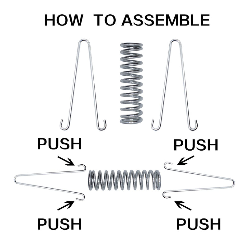 SUUJI Dog Leash Shock Absorbing Spring - 4 Pcs 304 Stainless Steel Dog Cable Tie Out Buffer Spring for Dog Run Or Training,Heavy Duty Tent Rope Fixed Buckle Tensioner for Outdoor Hiking Camping - BeesActive Australia