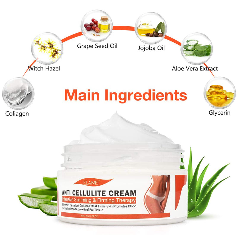 Hot Cream, Cellulite Removal Cream, Body Fat Burning Slimming Firming Cream, Anti Cellulite Weight Loss Cream for Shaping Waist, Abdomen and Buttocks - BeesActive Australia